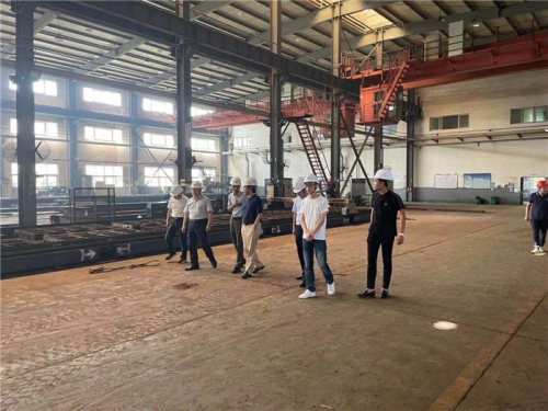 【管理纵横】英皇集团集团董事长张汉文一行赴所属钢结构公司诸暨加工基地调研指导
